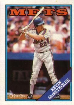 1988 O-Pee-Chee Baseball Cards 037      Kevin McReynolds
